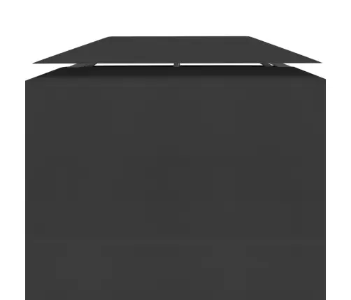 Kahekordne Varjualuse Katus 310 G/M² 4 X 3 M, Must