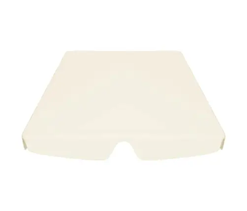 Dārza Šūpoļu Rezerves Jumtiņš, Krēmkrāsas, 188/168X145/110 Cm Vidaxl