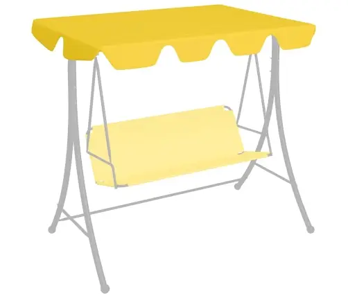 Pakaitinis Skliautas Sodo Sūpynėms, Geltonas, 188/168X145/110Cm
