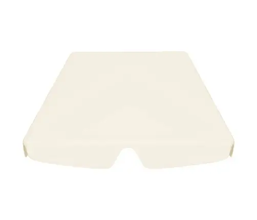 Dārza Šūpoļu Rezerves Jumtiņš, Krēmkrāsas, 150/130X105/70 Cm Vidaxl