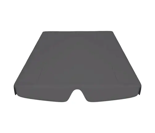 Dārza Šūpoļu Rezerves Jumtiņš, Pelēks, 150/130X105/70 Cm Vidaxl