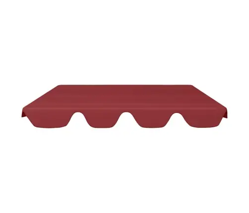 Dārza Šūpoļu Rezerves Jumtiņš, Vīnsarkans, 150/130X105/70 Cm Vidaxl