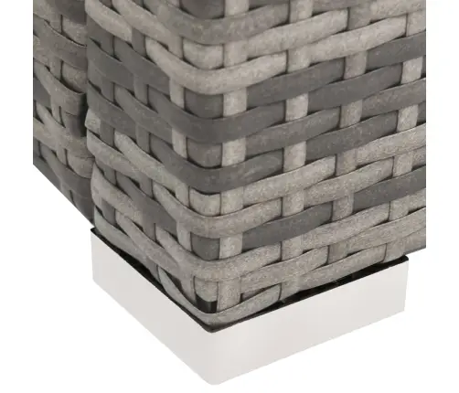 Dvivietis Saulės Gultas, Pilkos Spalvos, Poliratanas