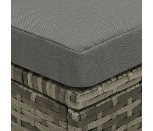 Sodo Komplektas Su Pagalvėlėmis, 4 Dalių, Pilkas, Poliratanas