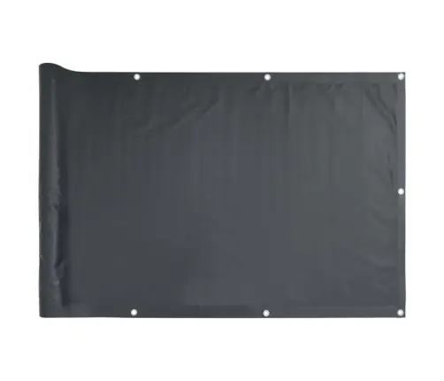 Balkono Pertvara, Antracito Spalvos, 75X500cm Oksfordo Audinys