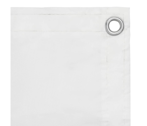 Balkona Aizslietnis, 120X600 Cm, Balts Audums Vidaxl