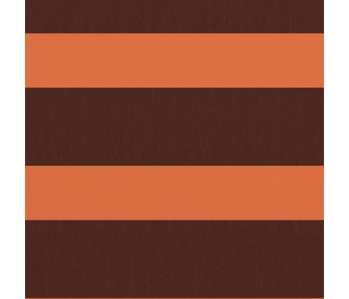 Balkona Aizslietnis, 75X500 Cm, Oranžs Un Brūns Oksforda Audums Vidaxl