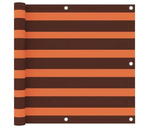 Balkono Pertvara, Oranžinė Ir Ruda, 90X400cm Oksfordo Audinys