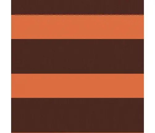 Balkona Aizslietnis, 90X600 Cm, Oranžs Un Brūns Audums Vidaxl