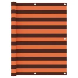 Balkono Pertvara, Oranžinė Ir Ruda, 120X600cm Oksfordo Audinys