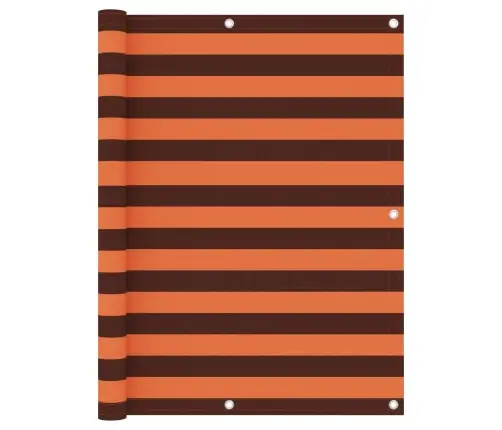 Balkono Pertvara, Oranžinė Ir Ruda, 120X600cm Oksfordo Audinys