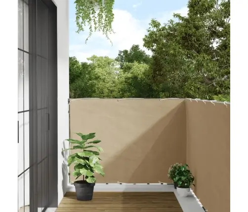 Balkona Aizslietnis, Bēšs, 120X300 Cm, Oksforda Audums Vidaxl