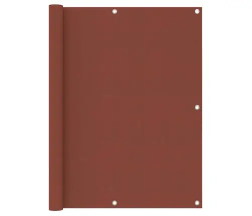 Balkona Aizslietnis, 120X300 Cm, Sarkanbrūns Oksforda Audums Vidaxl