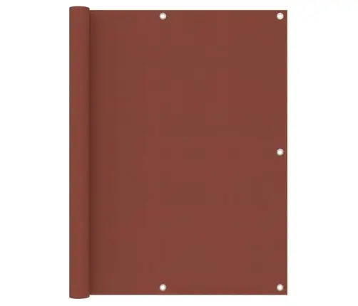 Balkona Aizslietnis, 120X400 Cm, Sarkanbrūns Oksforda Audums Vidaxl