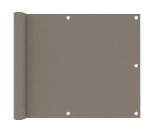 Balkono Pertvara, Taupe Spalvos, 75X600cm Oksfordo Audinys