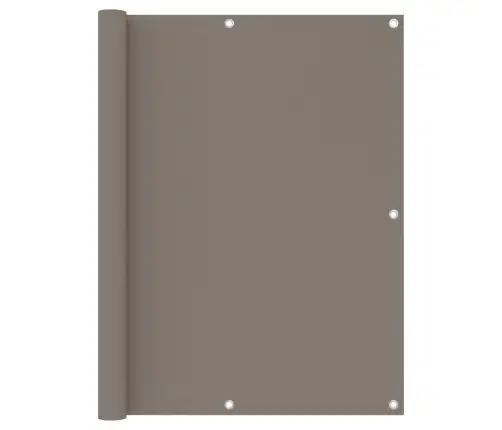 Balkona Aizslietnis, 120X400 Cm, Pelēkbrūns Oksforda Audums Vidaxl