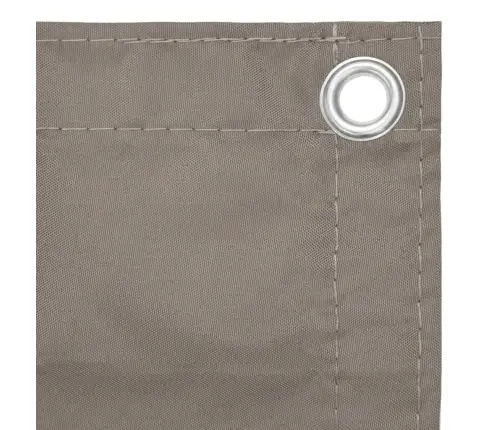 Balkona Aizslietnis, 120X400 Cm, Pelēkbrūns Oksforda Audums Vidaxl