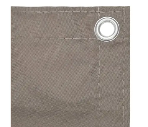 Balkono Pertvara, Taupe Spalvos, 120X500cm Oksfordo Audinys Balkono Pertvara, Taupe Spalvos, 120X500cm Oksfordo Audinys