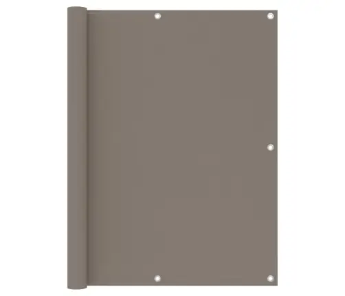 Balkona Aizslietnis, 120X600 Cm, Pelēkbrūns Oksforda Audums Vidaxl Balkona Aizslietnis, 120X600 Cm, Pelēkbrūns Oksforda Audums Vidaxl