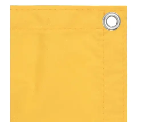 Balkona Aizslietnis, 90X600 Cm, Dzeltens Audums  Vidaxl