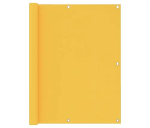 Balkona Aizslietnis, 120X600 Cm, Dzeltens Audums Vidaxl