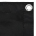 Balkona Aizslietnis, 120X600 Cm, Melns Audums Vidaxl