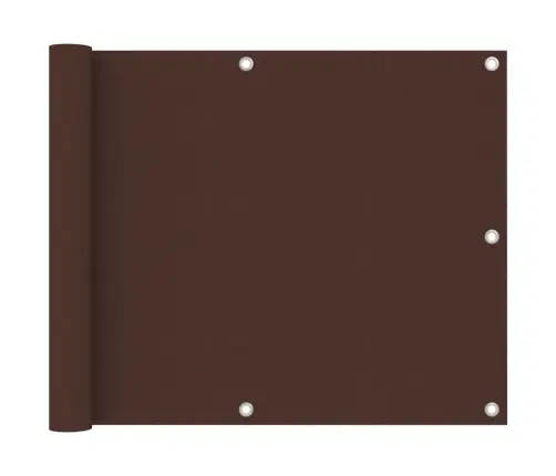 Balkono Pertvara, Rudos Spalvos, 75X400cm Oksfordo Audinys