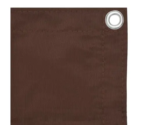 Balkona Aizslietnis, 75X600 Cm, Brūns Oksfordas Audums Vidaxl