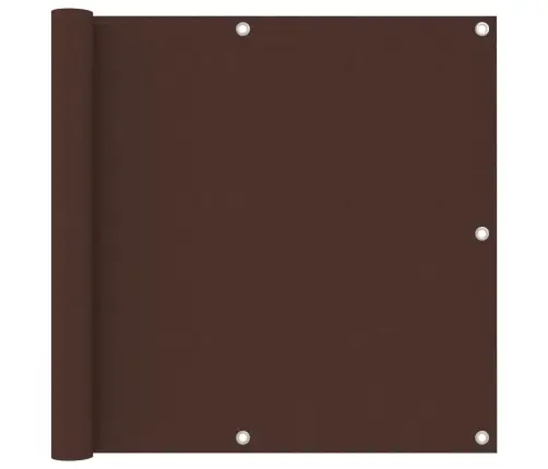 Balkona Aizslietnis, 90X500 Cm, Brūns Oksforda Audums Vidaxl