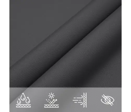 Saulessargs, 5X8 M, Taisnstūra Forma, Antracītpelēks Audums Vidaxl
