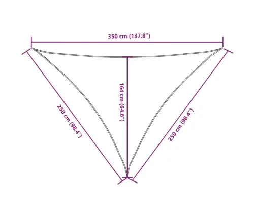 Uždanga Nuo Saulės, Antracito, 2,5X2,5X3,5M, Oksfordo Audinys