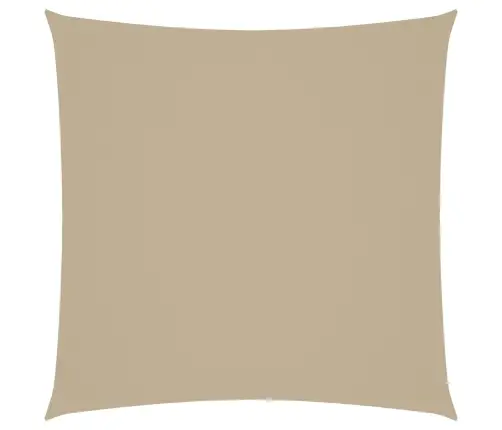 Saulessargs, 5X5 M, Kvadrāta Forma, Bēšs Oksforda Audums Vidaxl