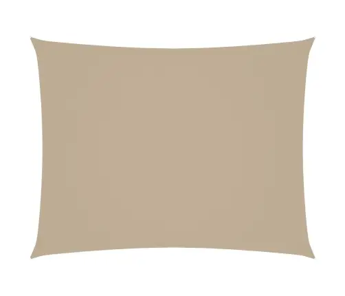 Saulessargs, Taisnstūra, 5X6 M, Bēšs Oksforda Audums Vidaxl