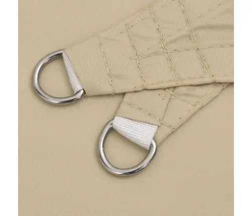 Saulessargs, Taisnstūra, 5X6 M, Bēšs Oksforda Audums Vidaxl