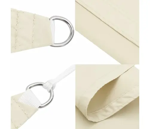 Saulessargs, 2,5X2,5 M, Kvadrāta Forma, Krēmkrāsas Audums Vidaxl