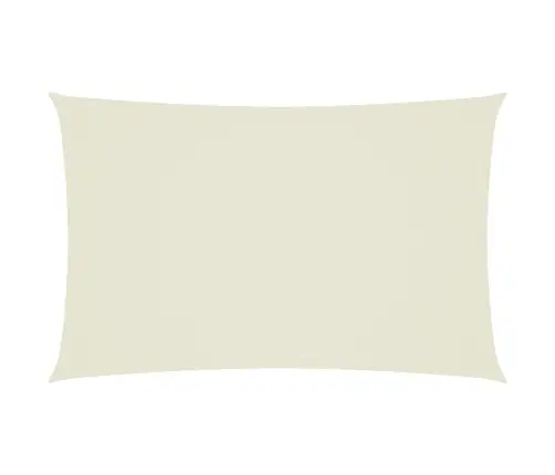 Saulessargs, Taisnstūra, 2,5X5 M, Krēmkrāsas Oksforda Audums Vidaxl