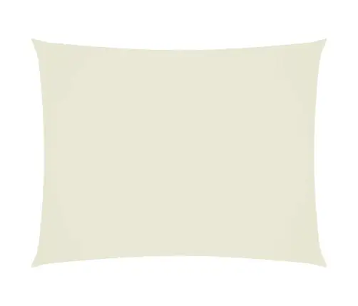 Oksforda Auduma Saulessargs, Taisnstūra, 3X6 M, Krēmkrāsas Vidaxl