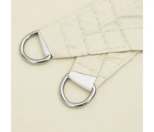 Vidaxli Oxford-Kangast Päikesepuri Ristkülikukujuline 3,5X5 M Kreemjas