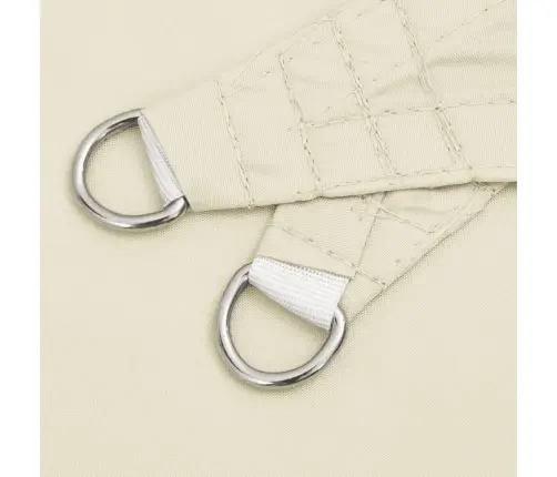 Oksforda Auduma Saulessargs, Taisnstūra, 4X7 M, Krēmkrāsas Vidaxl