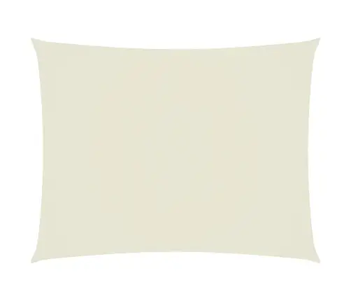 Saulessargs, Taisnstūra, 6X7 M, Krēmkrāsas Oksforda Audums Vidaxl
