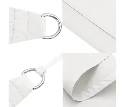 Saulessargs, Taisnstūra, 2,5X4,5 M, Balts Oksforda Audums Vidaxl