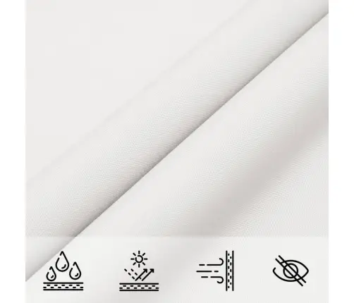 Uždanga Nuo Saulės, Balta, 3X4,5M, Oksfordo Audinys