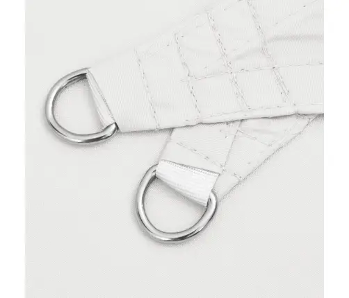 Saulessargs, Taisnstūra, 4X7 M, Balts Oksforda Audums Vidaxl