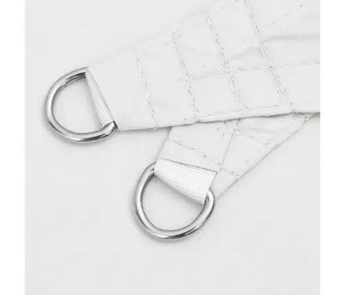 Saulessargs, 5X5X6 M, Trijstūra Forma, Balts Oksforda Audums Vidaxl