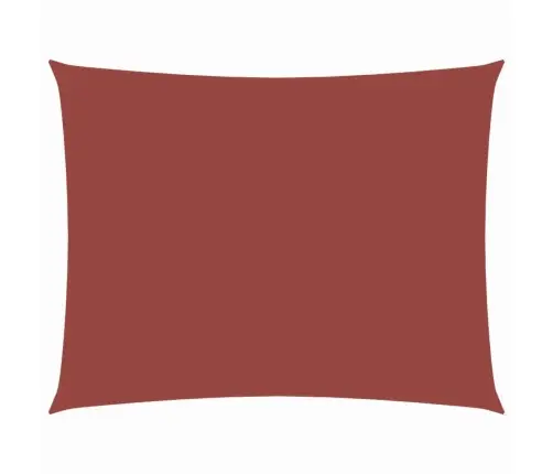 Saulessargs, Taisnstūra, 3X5 M, Sarkanbrūns Oksforda Audums Vidaxl