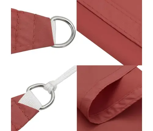 Saulessargs, Taisnstūra, 3,5X4,5 M, Sarkanbrūns Oksforda Audums Vidaxl Saulessargs, Taisnstūra, 3,5X4,5 M, Sarkanbrūns Oksforda Audums Vidaxl