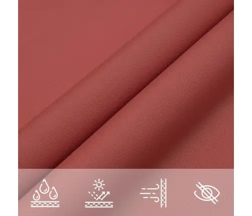 Saulessargs, 2,5X2,5X3,5 M, Trijstūra Forma, Sarkanbrūns Audums Vidaxl