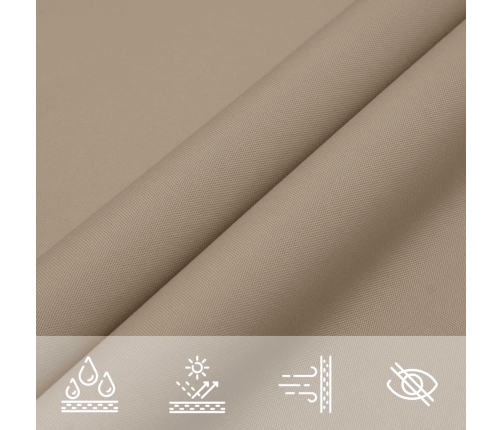 Uždanga Nuo Saulės, Taupe, 2X2,5M, Oksfordo Audinys