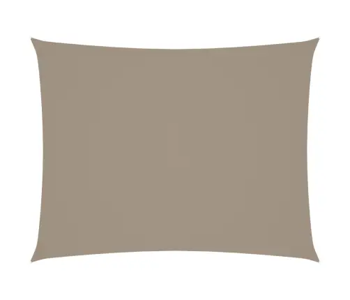 Saulessargs, Taisnstūra, 6X8 M, Pelēkbrūns Oksforda Audums Vidaxl