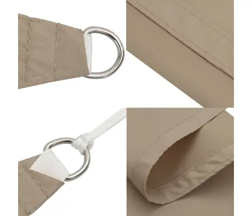 Uždanga Nuo Saulės, Taupe, 2,5X2,5X3,5M, Oksfordo Audinys